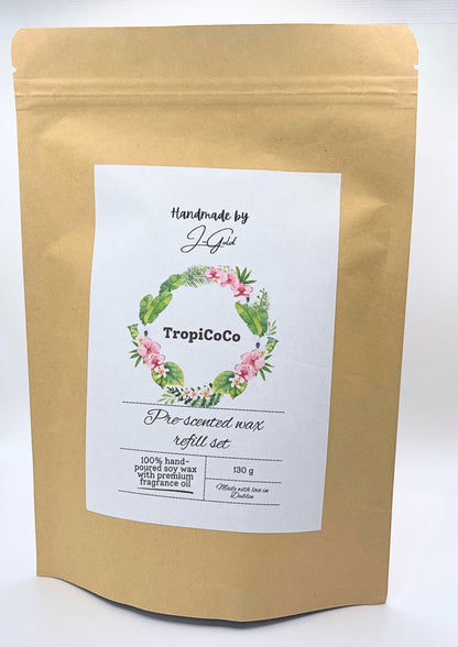 Candle Refill Pouch 100% Soy Wax TropiCoCo.